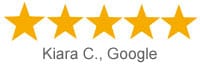 Customer review by Kiara C
